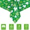 St patricks Day Decorations,2Pcs 54”x108”Shamrock Tablecloth Waterproof Irish Green St Patricks Table Cloth St patrick's Day Party decorations Outdoor Indoor Dining Room Mantel Supplies(Green Clover)